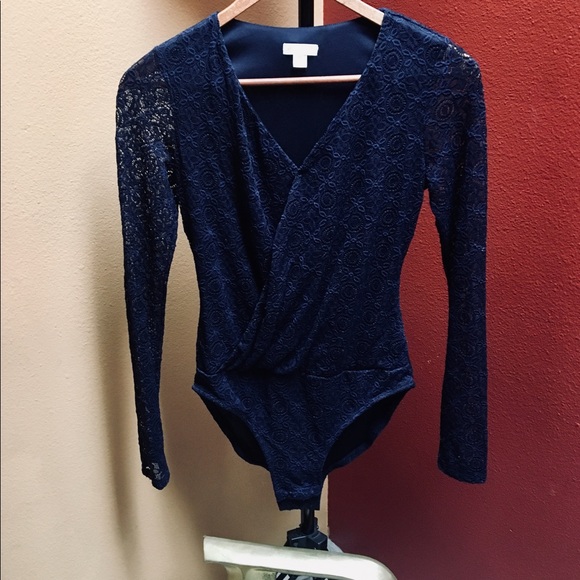 Xhilaration Other - 1 HOUR LEFT - Lace Long Sleeve Bodysuit w/ Snaps